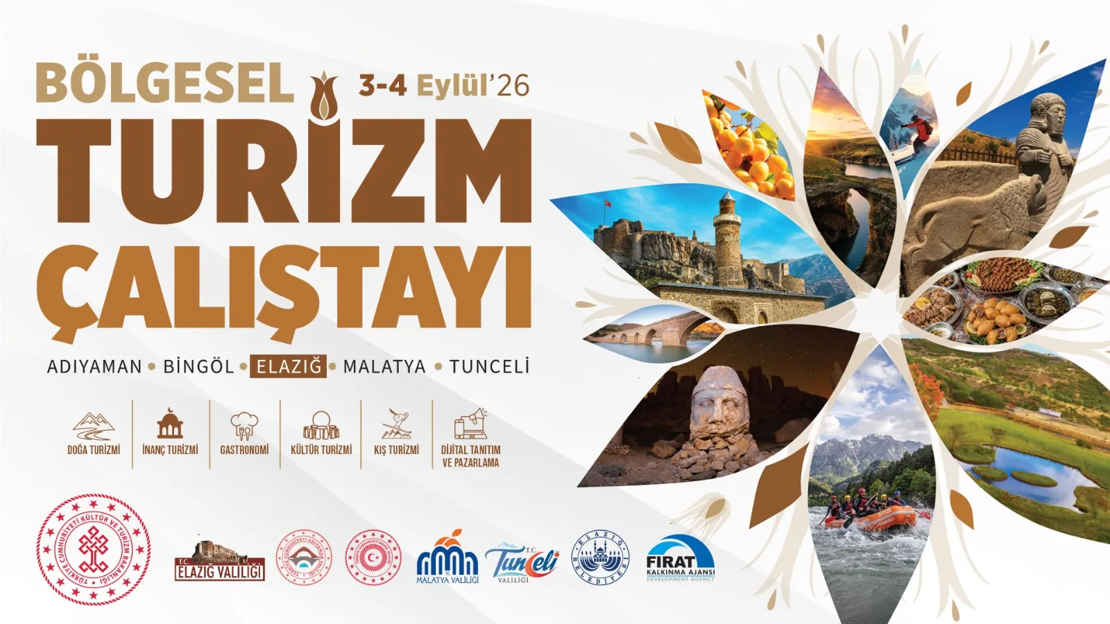 Manşet: ELAZIĞ, BÖLGESEL TURİZM ÇALIŞTAYI’NA EV SAHİPLİĞİ YAPACAK